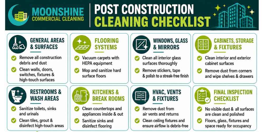 Complete Post Construction Cleaning Checklist