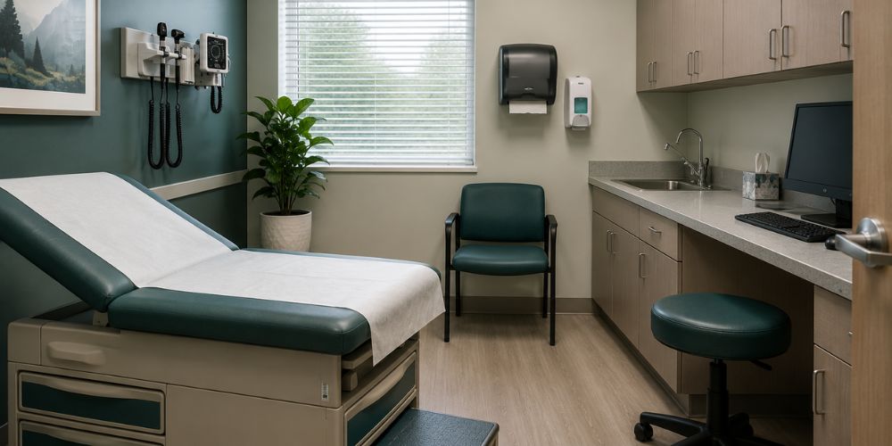 Exam and Treatment Rooms in medical office