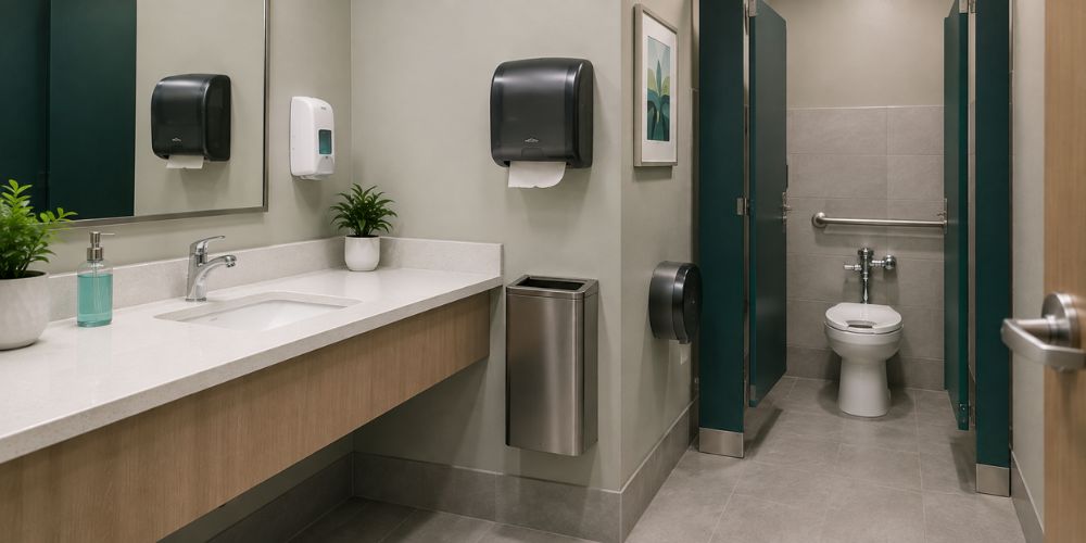 Restrooms in medical office