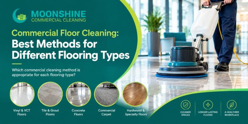 Commercial floor cleaning for different flooring types