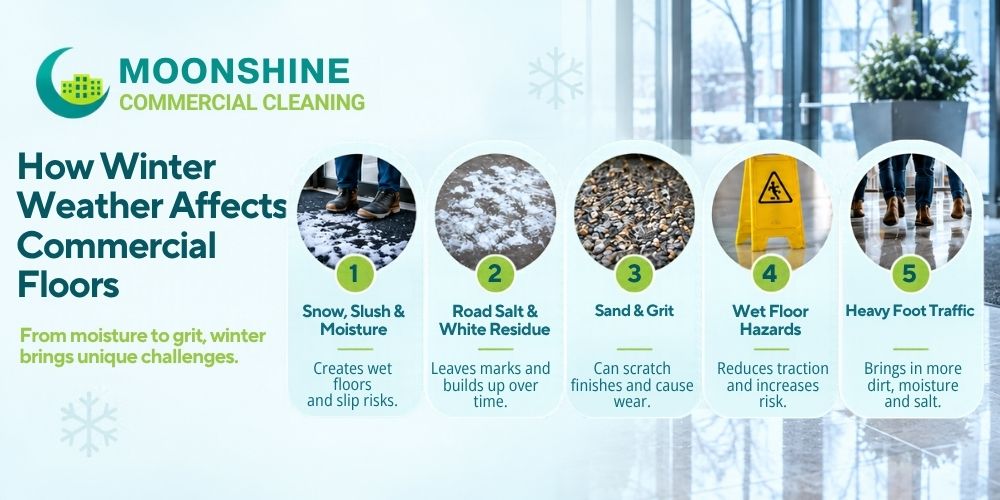 How Winter Weather Affects Commercial Floors